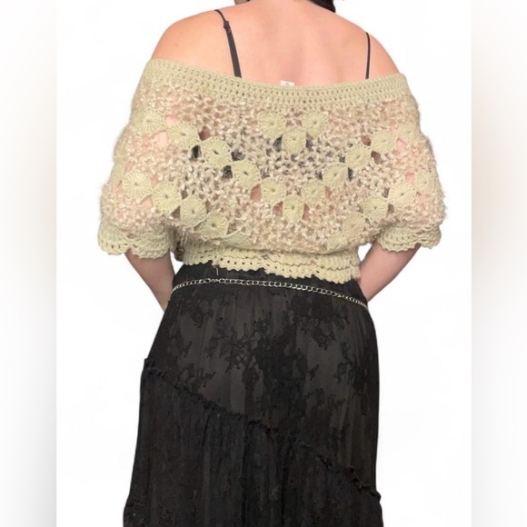 Paradis Miss cream crochet boho top - Picture 3 of 5